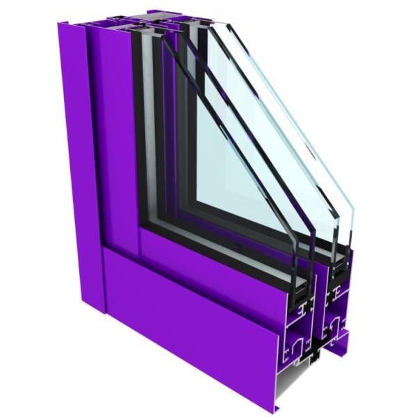 6063 Glue Injection Aluminium Window Frame Extrusions