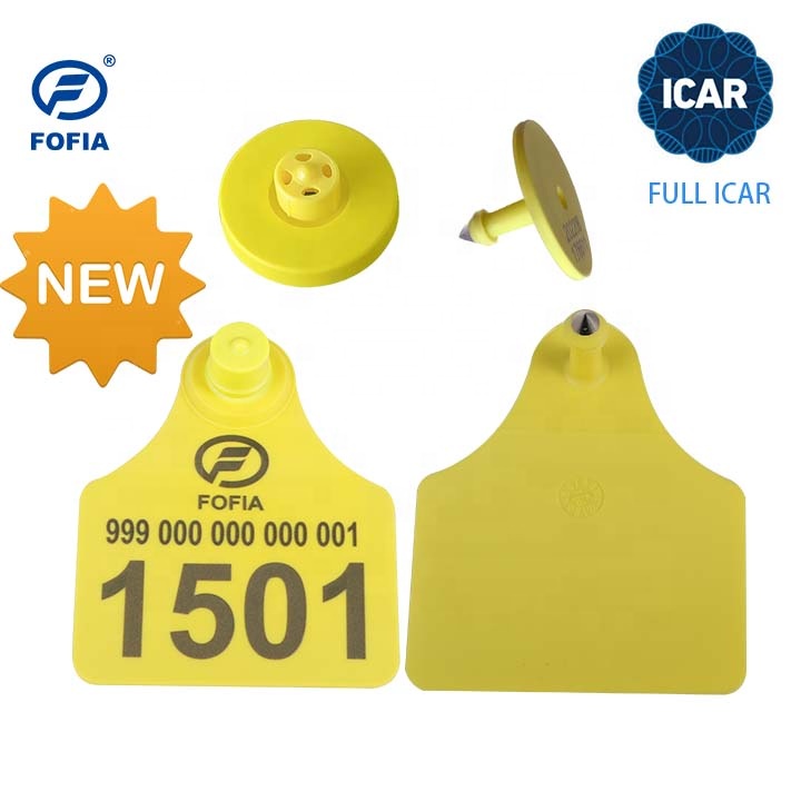 14.5mm Size TPU Custom Livestock Ear Tags 134.2KHz Frequency