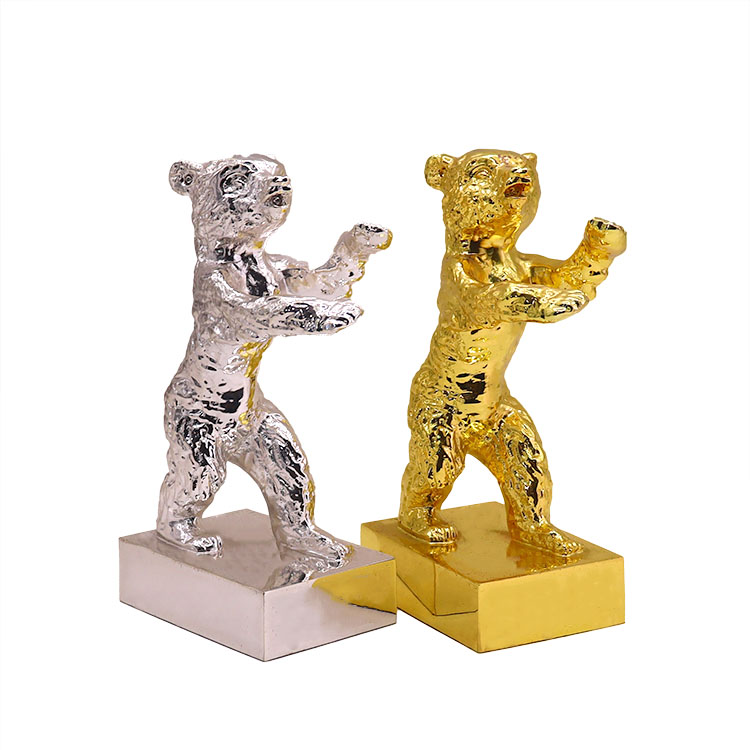 Customized Logo Zinc Alloy Metal Trophy with Irregular Shape for Decoration and Commemorative Awards