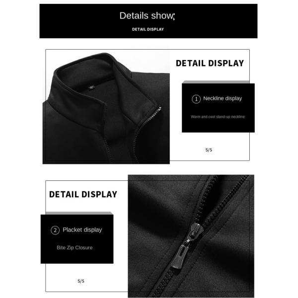 Sports Style Men's Zip Up Jacket T-shirt and Joggers Three Piece Track Suit for Sports