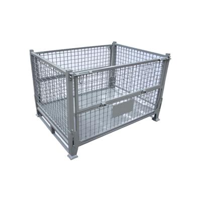 Folding Metal Storage Rack Pallet Foldable Metal Storage Shelf Box Customized