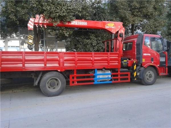 Faw CLW5180JSQC 4*2 Euro 3 180hp Boom Truck Crane With SQ6.3SA3 13m Lifting Height