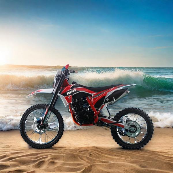 Motocross 250cc com pneus de borda de alumínio e mudança de engrenagem internacional