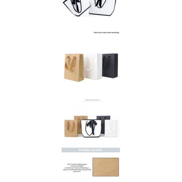 Adaptable Cardboard Paper Jewelry Tote Bag Luxury Storage Case Custom Logo