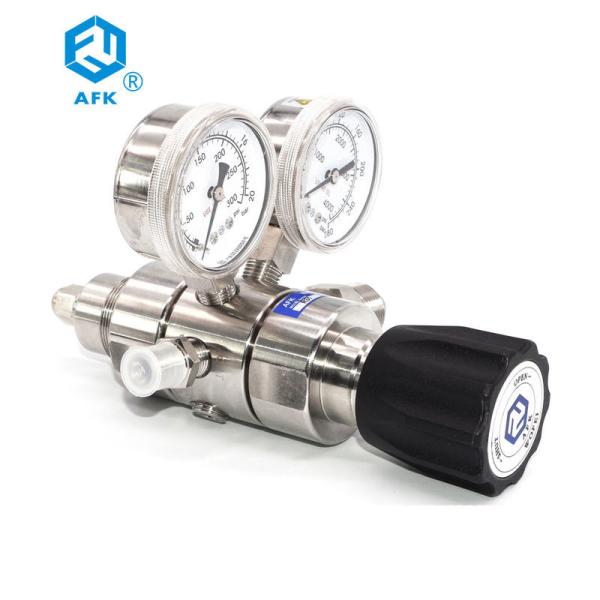 calibre de pressão hidráulica de 316L Digitas, tempo longo do regulador de pressão do CO2 do gás de AFK