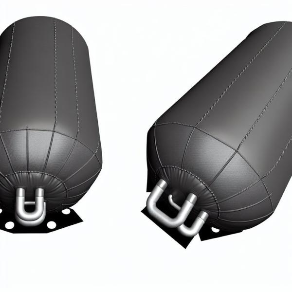 Coussins gonflables en caoutchouc marin Henger pour lancement de navires, norme ISO14409