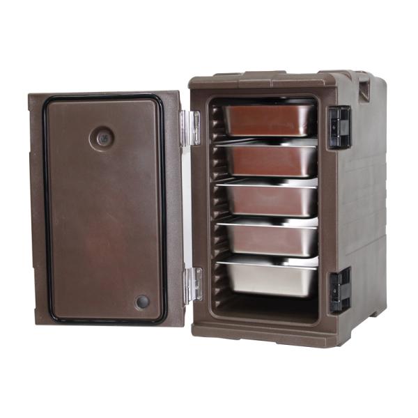 Thermal Box Insulated Food Pan Carrier 120L Dark Coffee
