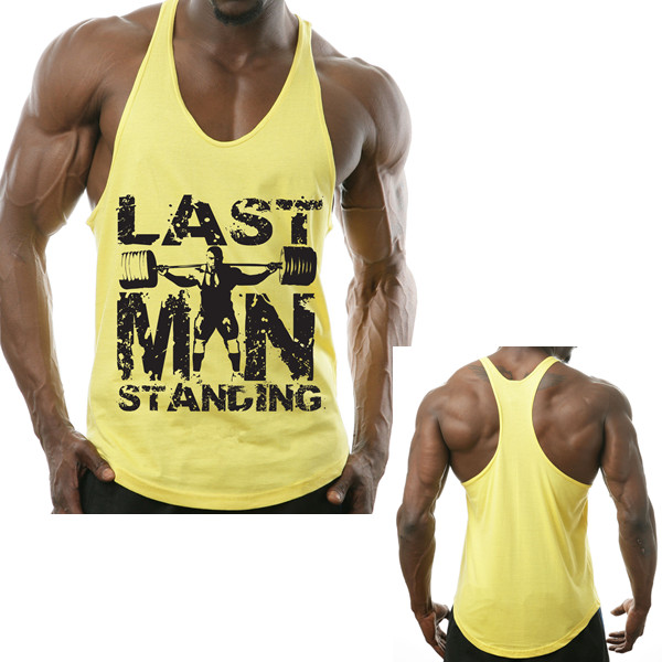 weightlifting y-back gym singlet for men