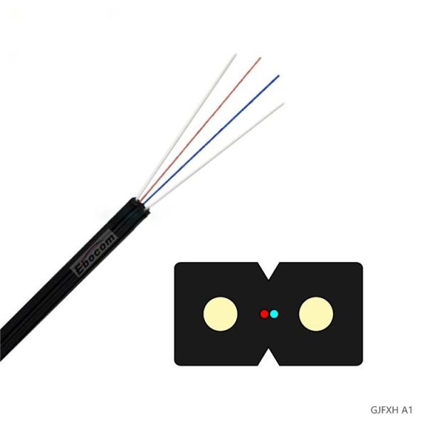 GJFXH lumière de câble extérieur de décharge ftth 1/2/4 noyau fibre optique mode unique G657 fibre