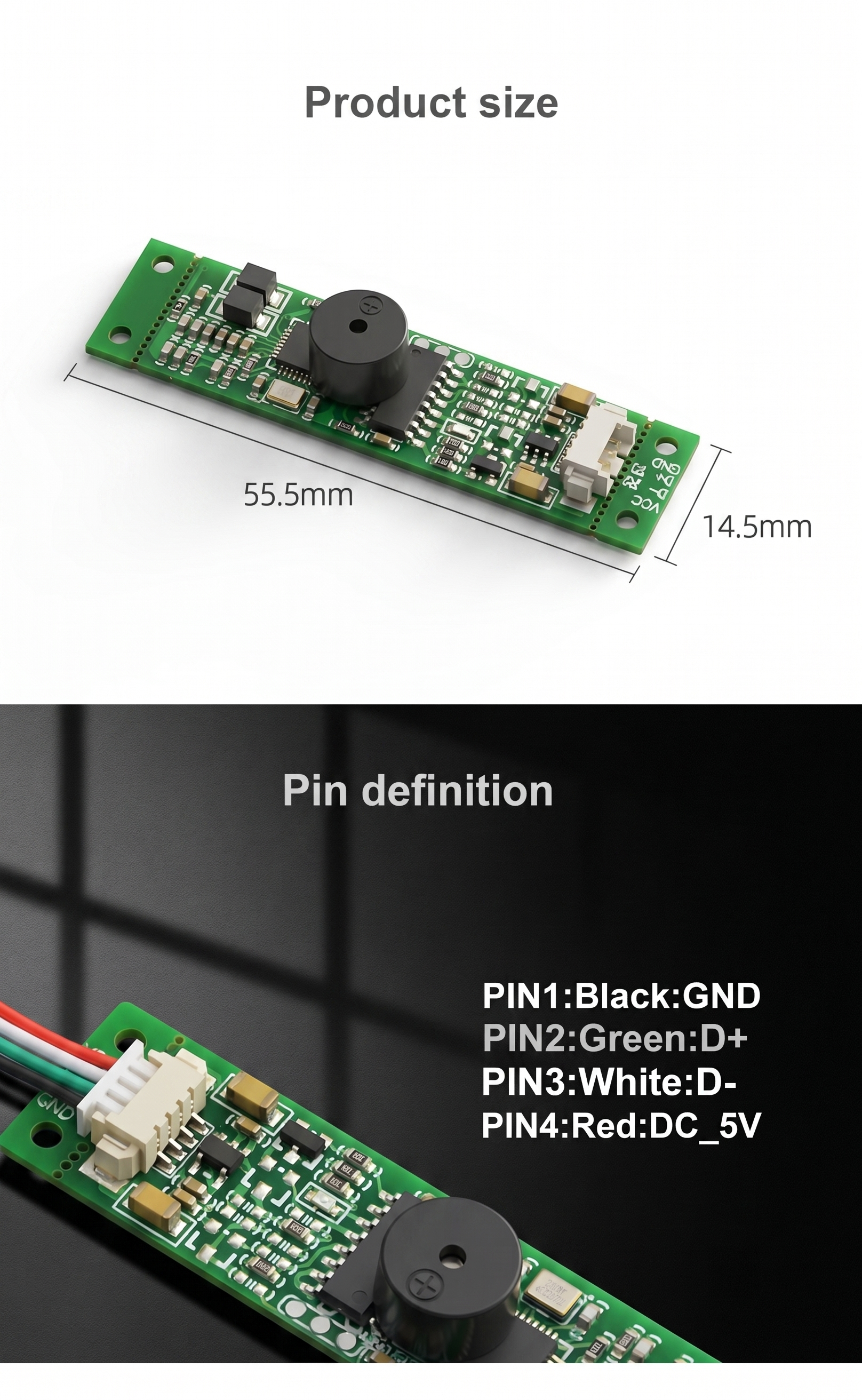 M10-WD-UH-00 RFID Card Reader Module IC Card Reader 13.56MHz High-Frequency M1 Card Reader Fudan F08 Card USB Interface