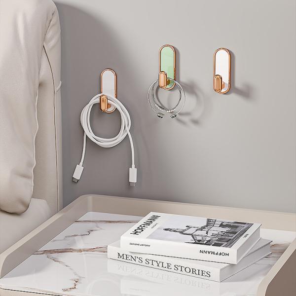 Easy to Install Adhesive Hooks for No-Drill Hanging in Kitchen