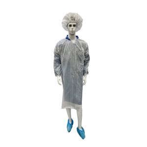 Handmade Disposable Waterproof Polythene Work Gown With Long Sleeves