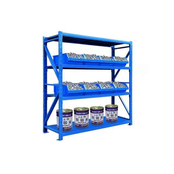 Boltless Cold Rolled Steel Steel Warehouse Shelving 4 Shelf Metal Storage Rack