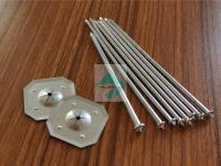 Goupilles galvanisées de soudage des goujons d'acier doux de Powerbase 3.4mm, goupilles en acier galvanisées de soudure de CD