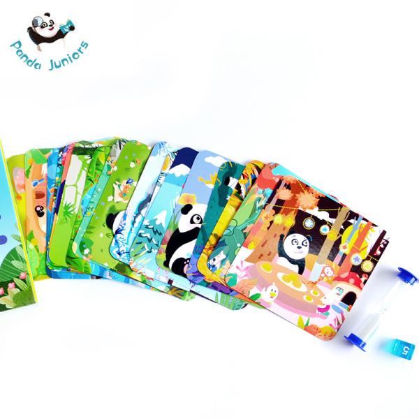 Flashcards Brain Train Smart Games 20 Original Scenes Preschool Educational Toys