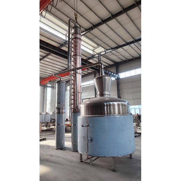 GHO 3000 KG Stainless and Copper 2000L Vodka or Whiskey Distillation Equipment with 1