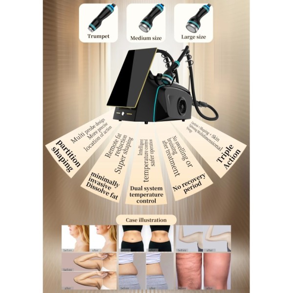 Portable Onda Pro 2.45GHz Onda Coolwave and RF Microwave Fat Freeze Wave Body Contouring Cool Wave Machine