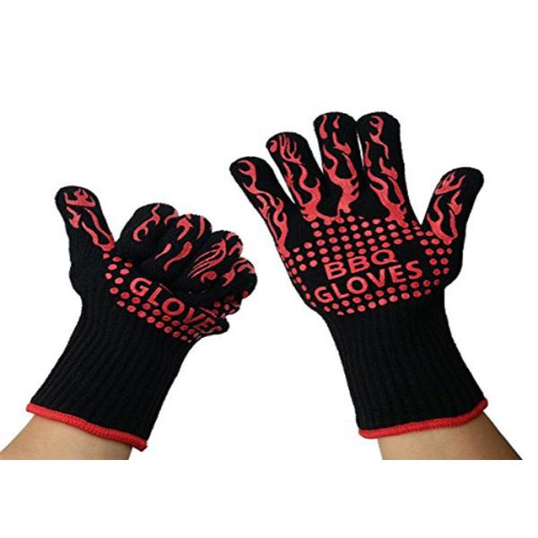 Customized Aramid Barbecue Oven Glove Handschuhe 932F Extreme Heat Resistant Glove Grill BBQ Glove for Cooking Baking