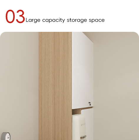 Support customization Modern Bedroom Wardrobe with Ample Storage and Hanging Rod Simple Wood Furniture Easy Assembly