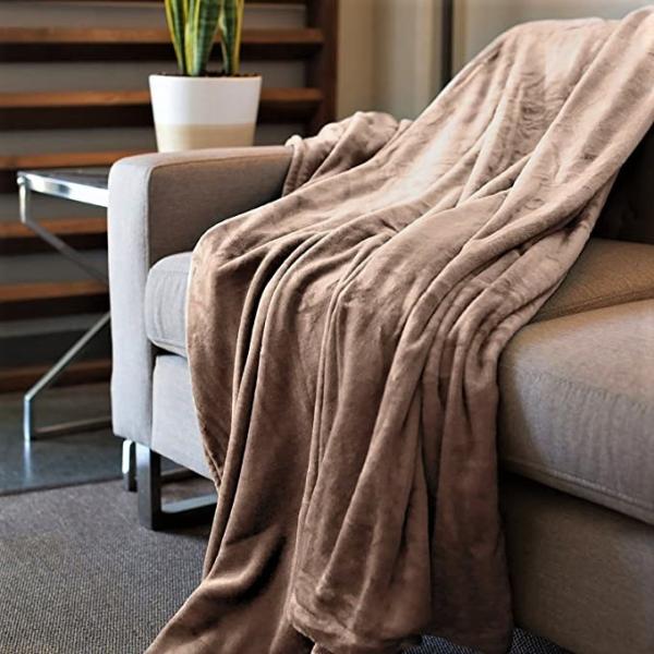 50''X60'' Bedsure Fleece Blanket Size Lightweight Super Soft Cozy Luxury Bed Blanket Microfiber