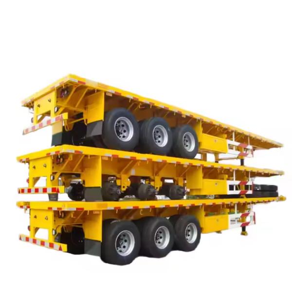High Quality 40-100 Tons Fence Drop Side Board Trailer 3/4 Axle Cargo Sidewall Fence Semi Trailer Lowbed Semi Trailer for Sale