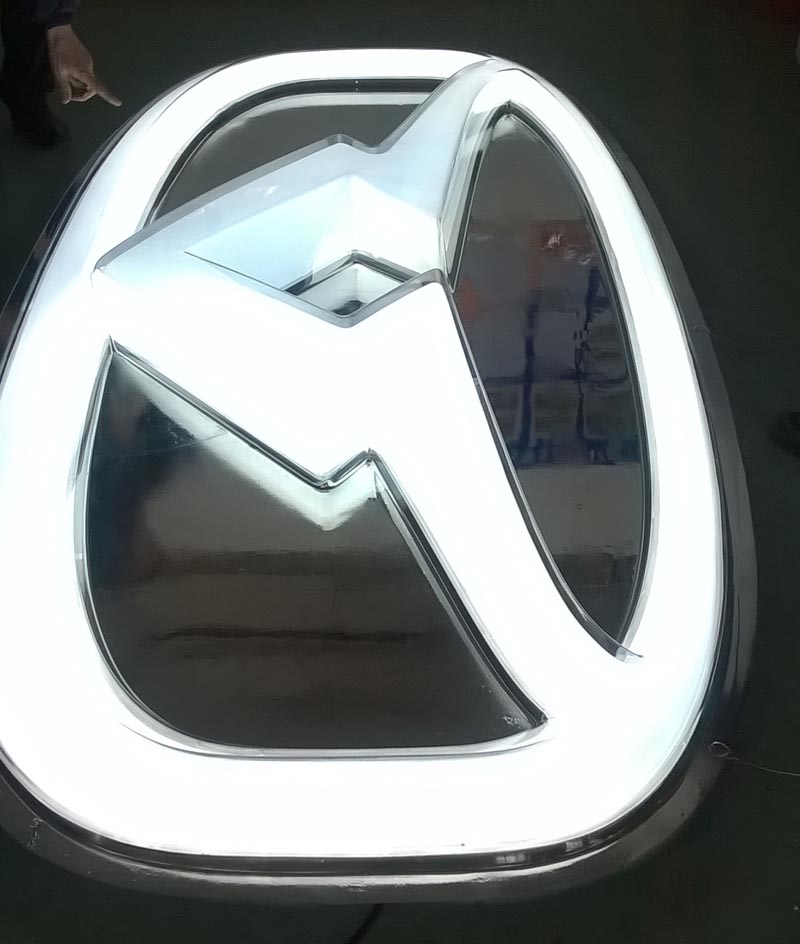 Блок покрытия испарения логотипа автомобиля термальный, афиши логотипа ПММА машина автомобильной покрывая хромом