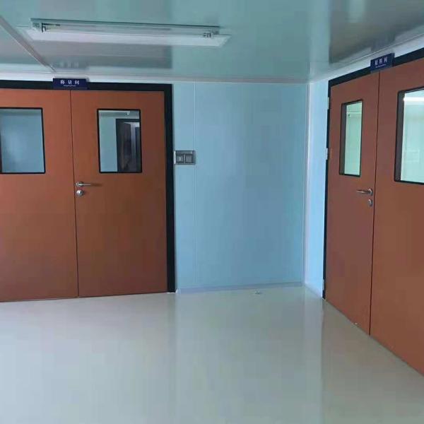 Современные полимерные стальные двери для чистых помещений с двойным стеклом