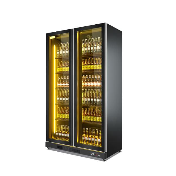 Fan Cooling Glass Door Upright Refrigerator For Sell Monster Energy Drink Display Fridge