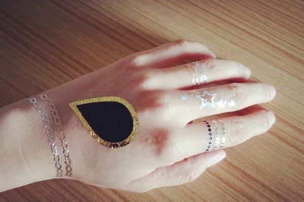 Metallic tattoo