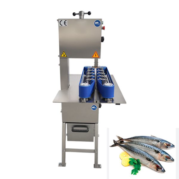 Industiral Bandsaw Frozen Fish Splitter Cutting Machine with Conveyor Belt For Food Processors