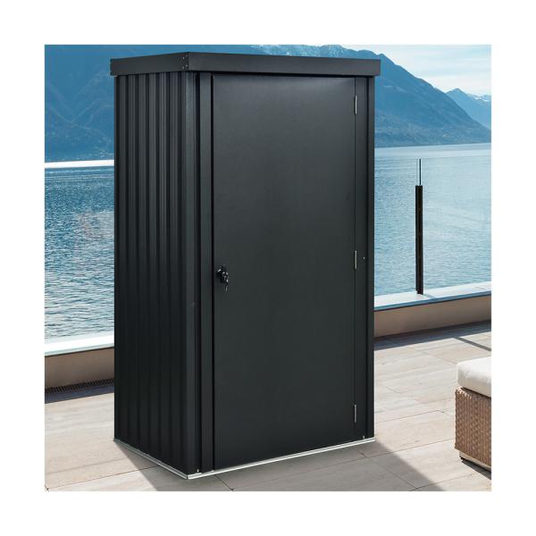 Upright Metal Compact Storage Shed 29kgs 33kgs HDG Galvanized color sheet