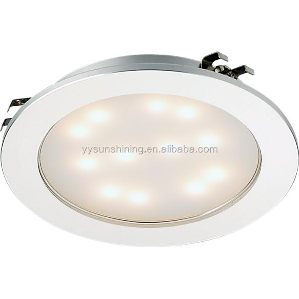High luminous efficiency LED recessed cabinet light for furniture 58MM opening diameter