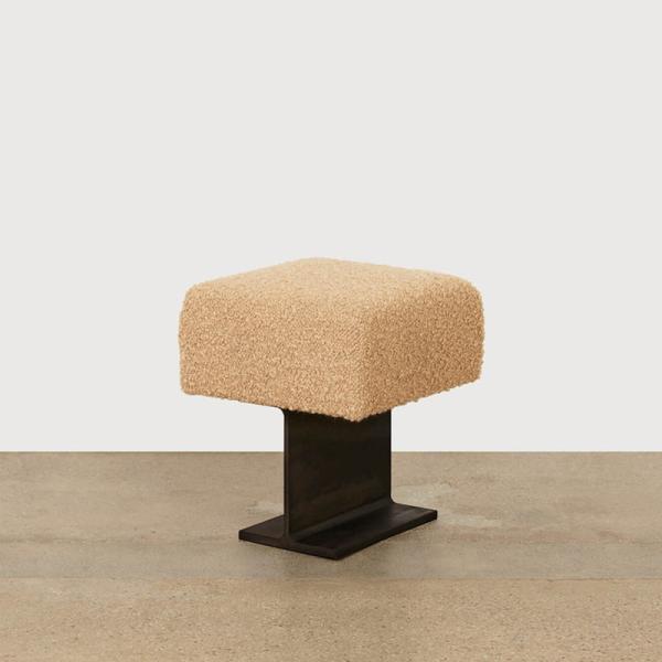 Light Luxury Metal Fabric Sofa Stool Shoe Change Bedside Cloakroom Bench ODM