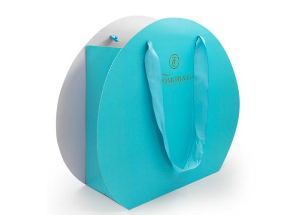 Blue Personalized Present Paper Bag / Candy Packaging Bags For Girls