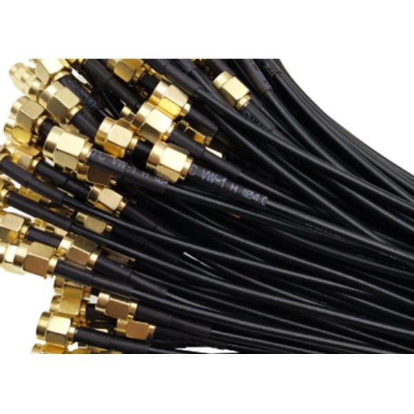 Mâle droit de SMA au câble d'intérieur à panneau plat masculin d'antenne de SMA RG174A/U Digital TV