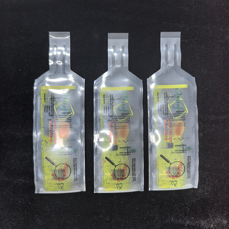 Hotel Breakfast Single Serve Soft Tofu Tube Bag 120g-195g Clear PE Pouch Heat Sealable