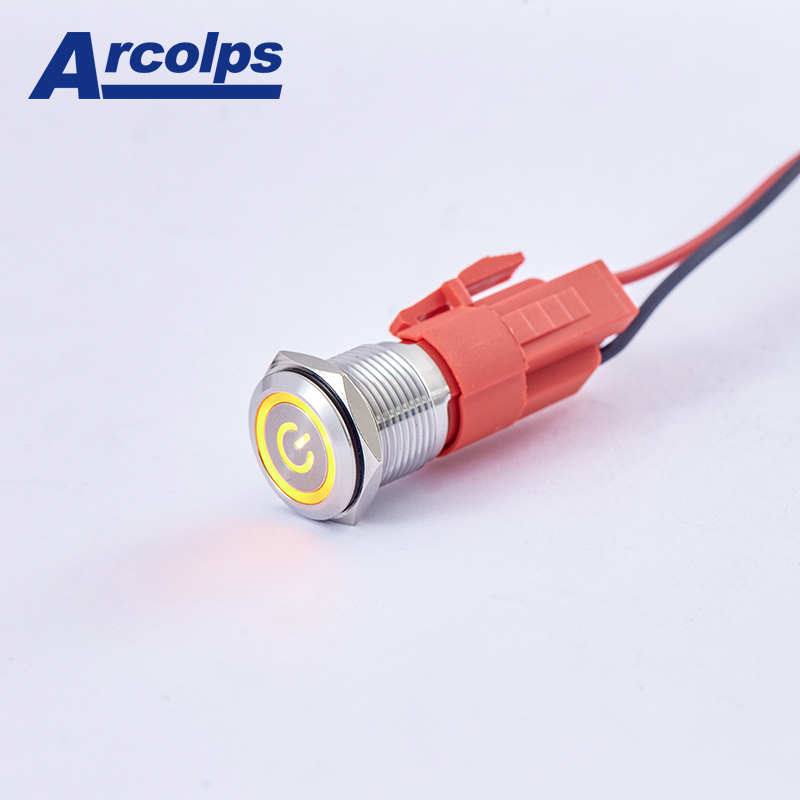 8300 Series Metal Push Button Switch with 200,000-Cycle Mechanical Life IP66 Protection and 10A Current Rating