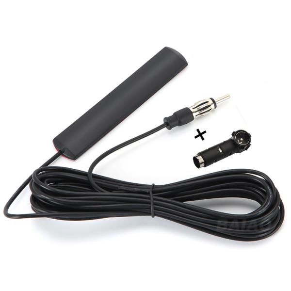 DIN Plug Adhesive Patch Automobile Car hidden AM FM Radio Antenna for Vehicle Truck Stereo Receiver Head Unit