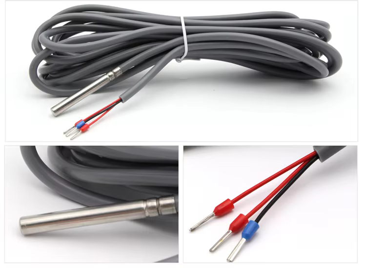 Stainless Steel Waterproof High Precision PT100 RTD Temperature Sensor for Industrial Applications