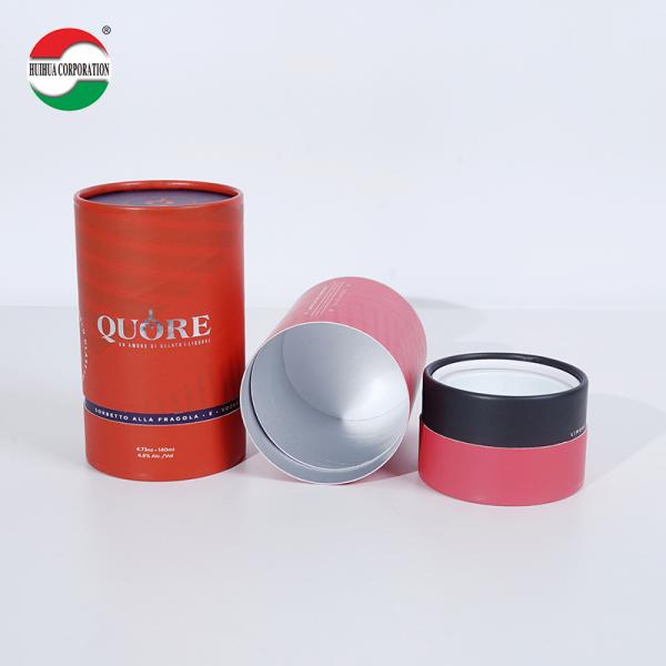 Custom Design Recyclable Paper Tube Packaging For Perfume Skincare Cosmetic Candle Essential Oil Round Box Cylinder Container