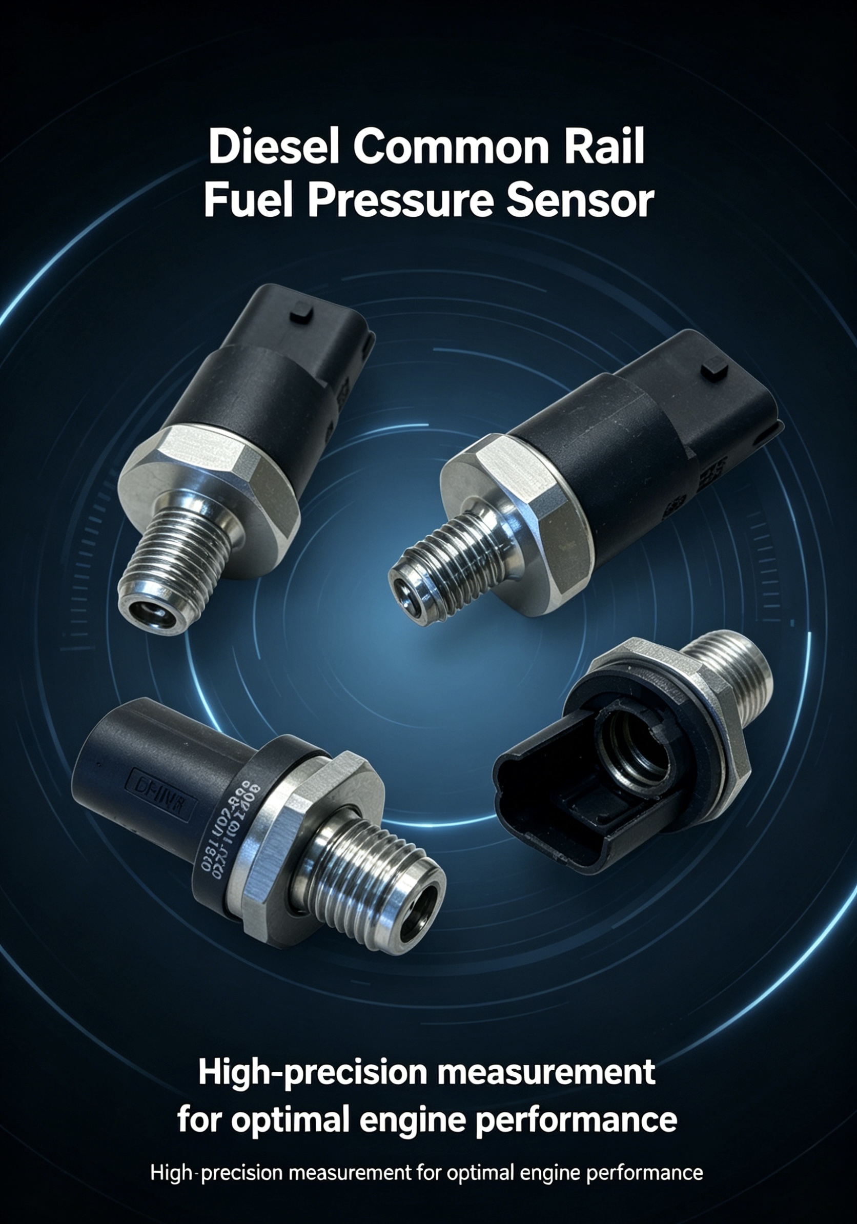 0281002988 0281002842 0281002691 0281006245 0281002868 0281002672 Common Rail Pressure Sensor