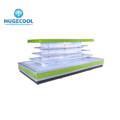 Efeito da refrigeração do refrigerador vertical remoto da exposição de Multideck bom para o vegetal