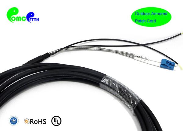 Armored Outdoor CPRI  fiber patch cord  LC UPC To LC UPC 7.0mm G657A1 Duplex Fiber Patch Cable For FTTA project