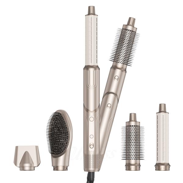 5 in 1 Foldable Hair Dryer Brush Wind Blow High-Speed Turbo Blow Dryer Brush Professional 500 Million Negative Ionic Hair Dryer