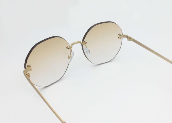 Lightweight rimless titanium sunglasses Men Women accessories UV protection 100%