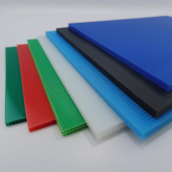 2mm - 12mm PP Corrugated Propylene Plastic Sheets With Custom
