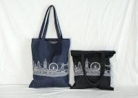 Style simple recyclable de sac d'emballage de toile de denim d'impression offset facile à porter
