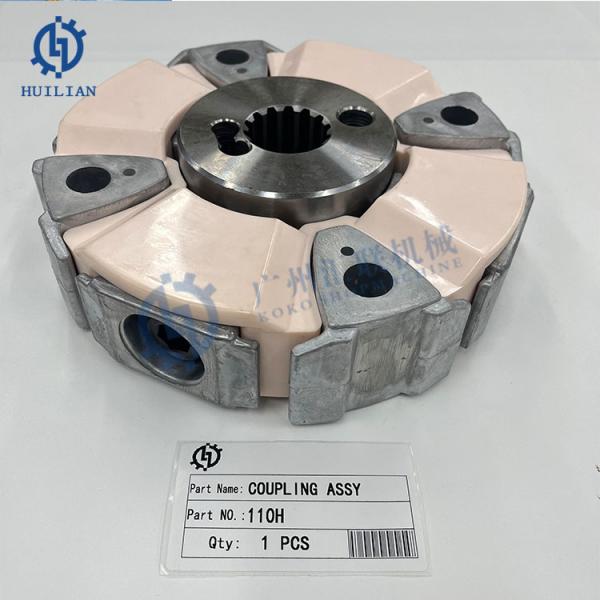 Accouplement en caoutchouc Volvo 110H VOE14531072 VOE14515827 VOE014528378 Arbre de pompe entraîné par pression  Assemblage d'accouplement hydraulique Pièces d'excavatrice