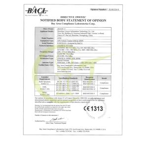 Shenzhen Concox Information Technology Co., Ltd. Certifications