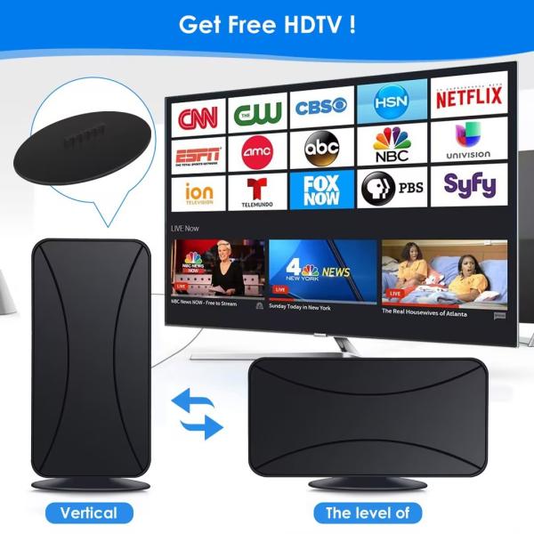 Antenna de TV Hd Indoor Outdoor Long Range Com Revisões de Antenna Digital HD para Smart TV e Todas as TVs